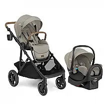 Cadeirinha Joie Rue Cinza Bebê Conforto com Base Barra Antirrotação 1,8 a 13,6 kg