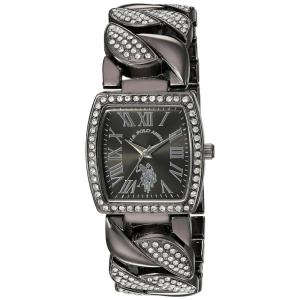 Relógio An de qartzo analógico feminino com alça de liga, 222, U.S. POLO ASSN. USC40202AZ, Preto