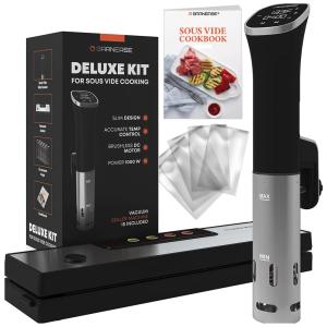 Sous Vide Termocirculador Elétrico Ultra Silencioso para até 15L, 1000W, 110v, GARNEASE, Preto
