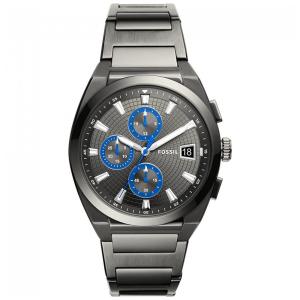 Relógio Masculino Analógico de Quartzo com Pulseira de Aço Inoxidável e Cronógrafo, Fossil FS5830, Preto