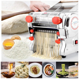 Máquina de Fazer Macarrão Elétrica Comercial de Aço Inoxidável Hengwei 750W 110V - Noodle Maker de Alta Potência - Cortador de