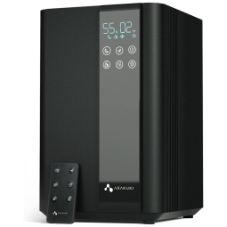 Umidificador para Quarto e Sala Grande 5L com Umidificação 4X mais Rápida, Controle Remoto e Desligamento Automático, ASAKUKI, Preto