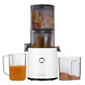 Centrifuga de Frutas 2 Litros com Função Reversa e Funil Extra Grande, 110V 150W, Omega Juicer JC2022WHT11, Branca