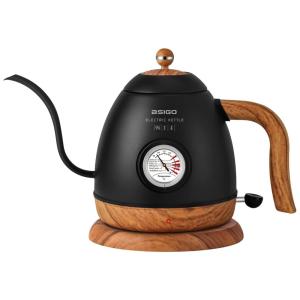 Chaleira Elétrica 800mL com Desligamento Automático, Aço Inoxidável, 1000W, 110v, BSIGO, Preto