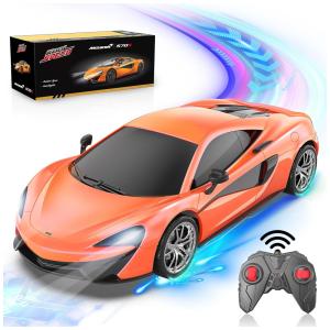 Carrinho de Controle Remoto Escala 1:24 Licenciado para Crianças de 3 a 9 Anos, AEROQUEST, Laranja