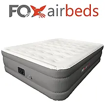 Cama Colchão Inflável Cama Solteiro Altura 48. Bomba de Ar Embutida, escuro, escuro, FOX AIR BEDS PHR, Cinza escuro