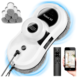 Robô Limpa Vidros de Janelas Internas ou Externas, Automático, Bivolt, Sophinique, Branco