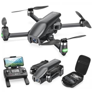 Drone HS710 com Camera 4K e Estojo de Transporte, HOLY STONE, Preto