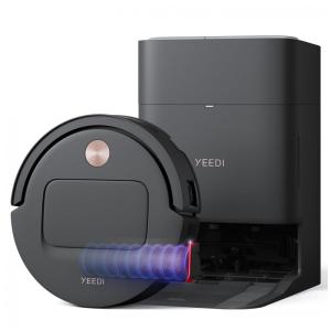 Robô Aspirador e Esfregão Yeedi M14 Plus Preto com Sucção 18.000 Pa, OZMO Roller e Estação OMNI Autolimpante