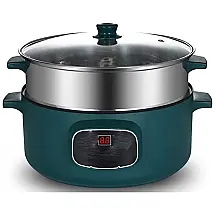 MEIYITIAN Panela Elétrica Inteligente de 3.6L com Painel de Controle Digital, 1000W, 110v, MYT, Verde