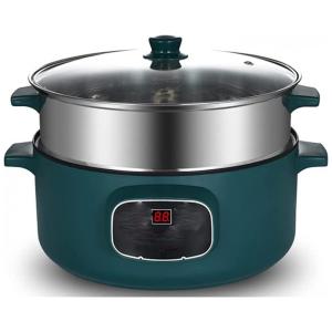 MEIYITIAN Panela Elétrica Inteligente de 3.6L com Painel de Controle Digital, 1000W, 110v, MYT, Verde