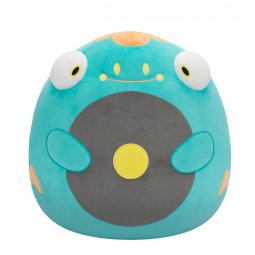 Pelúcia Pokémon Belibolt Squishmallows Jazwares verde formato arredondado tamanho 35cm
