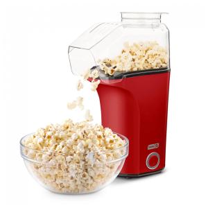 Pipoqueira DASH Hot Air Popcorn Popper Maker com Copo Medidor para Porcionar Pipocas e Derreter Manteiga, 16 Copos Vermelha