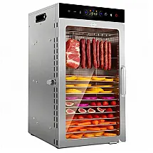 Desidratador de Alimentos Ayovoch H18-C001 18 Bandejas de Aço Inoxidável 800 W 110V Frutas e Carne Seca