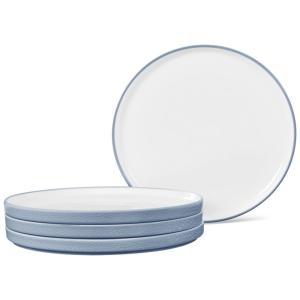 Conjunto de Pratos para Jantar com 4 Peças, Formato Redondo, Material de Porcelana e Designer Minimalista, Noritake G031-206D