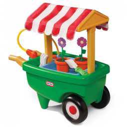 Carrinho de jardim 2 em 1 e carrinho de mão, LITTLE TIKES 620102, Verde