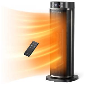 TaoTronics Space Heater, Aquecedor Elétrico Cerâmica, portátil, controle remoto e proteção contra tombamento 1500W, 900W