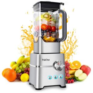 Liquidificador de Bancada Profissional 2L 3 Velocidades, 1800W, 110v, BONISO, Prateado