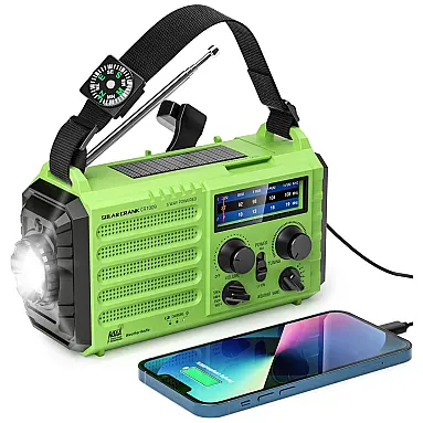 OnLyee Lanterna LED Rádio FM