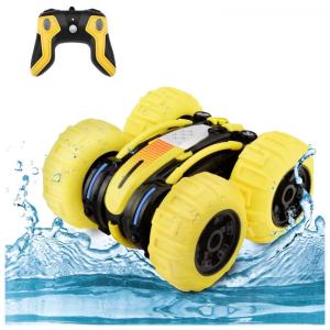 Off Road Controle Remoto Dupla Face Terra e Água Giros e Viradas de 360 12km, h Tração 4x4