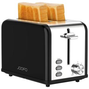Homeart Torradeira 2 Fatias, Aço Inoxidável, 825W, 110v, JOOFO, Preto