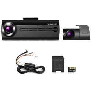 THINKWARE FA200 Dash Cam Bundle with Front Rear Cam, Hardwiring Cable, 16GB MicroSD Card Included, Built in WiFi