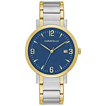 Relógio Masculino Analógico Quartzo de Aço Inoxidável, CARAVELLE 45A149, Prateado