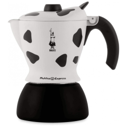 Cafeteira de Café Expresso Manual Italiana 2 Xícaras, Bialetti Moka, Branca