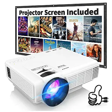 Mini Projetor PANSEBA Branco Bluetooth