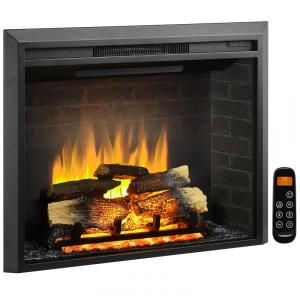 Lareira Elétrica de Embutir A66x88L com Controle Remoto, 1500W, 110v, LEGEND FLAME EF264, Preto