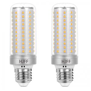Pacote com 2 Lâmpadas de LED tipo Milho 40W Equivalente a 300W Ultra Brilhante 5000lm 3000K Branco Quente Lâmpada LED Base Média E26E27,HJFF