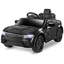 Carro Elétrico Infantil a Bateria com Controle Remoto, 3 Velocidades, Luzes LED e Música, 12V, ENYOPRO Dodge Charger licenciado SRT Hellcat