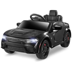 Carro Elétrico Infantil a Bateria com Controle Remoto, 3 Velocidades, Luzes LED e Música, 12V, ENYOPRO Dodge Charger licenciado SRT Hellcat