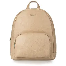 Mini Mochila Feminina de Couro Conversível para Bolsa de Ombro, VELEZ, Marrom Claro