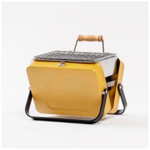 KENLUCK Mini Churrasqueira a Carvão Portátil Ideal para Acampamento, Amarela