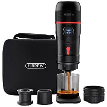 Máquina de Café Expresso Elétrica Portátil 3 em 1 Modelo Premium, HIBREW, 12V, Preto