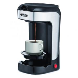 Máquina de Café Expresso em Aço Inoxidável, 110V 600W, BELLA, Preta