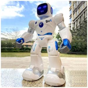 Brinquedo Robô Educativo Inteligente Eletrônico e Recarregável para Crianças 3 Anos ou Mais, RUKO Ru4413, Branco