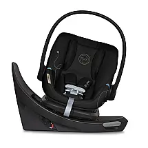 Cadeira de Bebe para Carro com Rotação de 180°, Barra Anti-Rebote e 11 Opções de Apoio de Cabeça, Cybex Aton G Swivel, Cinza