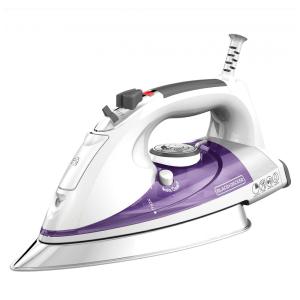 Ferro de Passar a Vapor com Desligamento Automático e Antigotejamento, 1500W, Roxo, 110v, BLACKDECKER IR1350S, Violeta