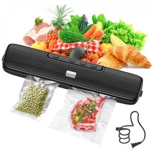 Seladora a Vácuo Automática para Alimentos Secos e Úmidos com 15 Unidades de Sacos, 110V, CALOTO, Preta