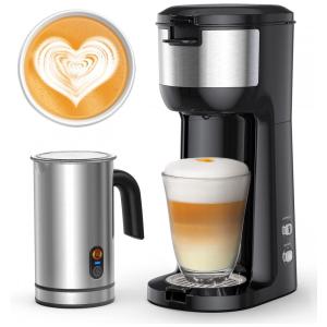 Máquina de Café Expresso com Espumador de Leite, 110V, Boly, Preta