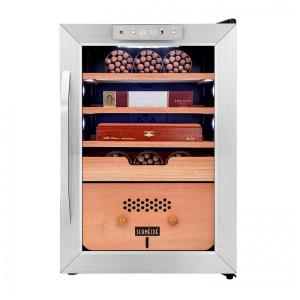 Umidor para Charutos Elétrico 3 em 1 com Resfriamento Preciso, Higrômetro Digital e Acabamento em Aço Inoxidável, 110V, Schmck