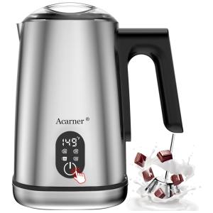 Acarner Espumador de Leite Elétrico 4 em 1, Capacidade 350 mL, Aço Inox, 110V, Prata