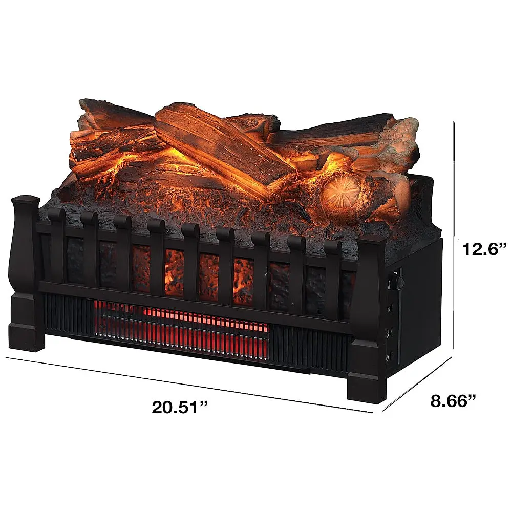 Lareira Elétrica Ecológica 52 cm com Controle Remoto, Proteção Contra Superaquecimento e Brasa Realista, 110V 1350W, Duraflame DFI030ARU — foto 3