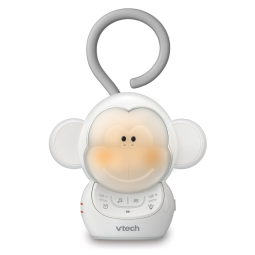 Máquina de Som Ruído para Bebês Recém Nascidos com Luzes, Macaco, VTECH BC8211, Branco
