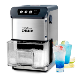 Máquina de Gelo de Bancada que Produz 25 kg em 24H, Formato do Gelo Pepitas e Pellets com Função de Autolimpeza, 110V, PERSONAL CHILLER