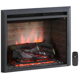 Lareira Elétrica PuraFlame de Embutir A62x81L com Controle Remoto, 110V, 1500W, Preta