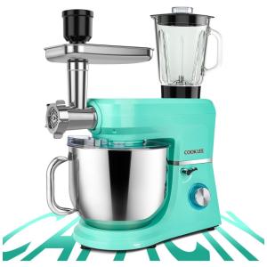 Batedeira de Bancada 8.5L com 6 Velocidades, Aço Inoxidável, 660W, 110v, SANLIDA SM 1507BM, Azul