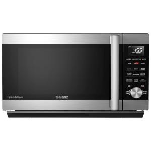 Micro ondas de Bancada 45 Litros Multifuncional de Aço Inoxidável, 1000W, 110v, GALANZ GSWWA16S1SA10, Prateado